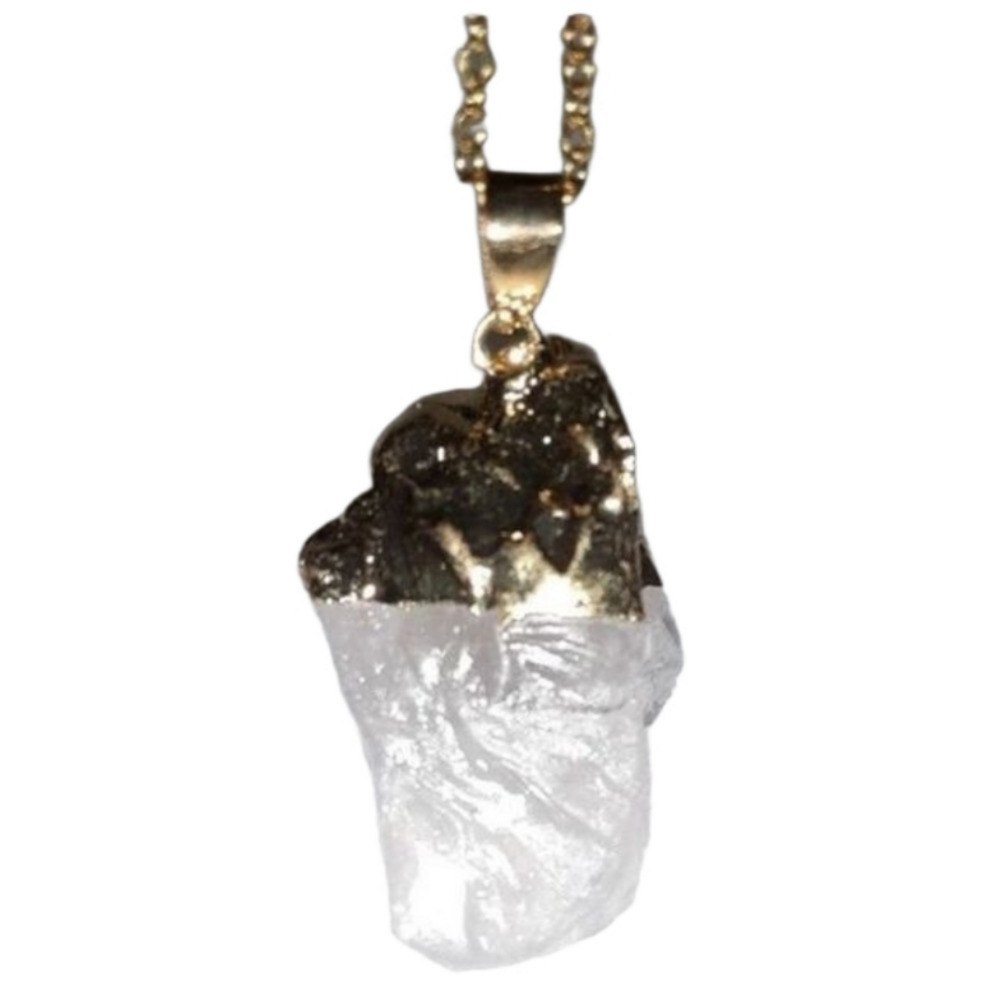 Clear Quartz Spiritual Healing crystal stone necklace